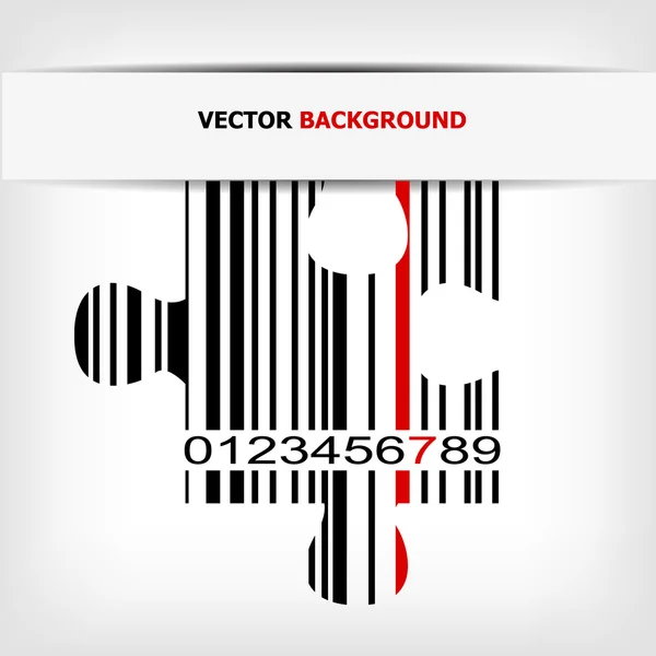 Immagine codice a barre con striscia rossa — Foto Stock