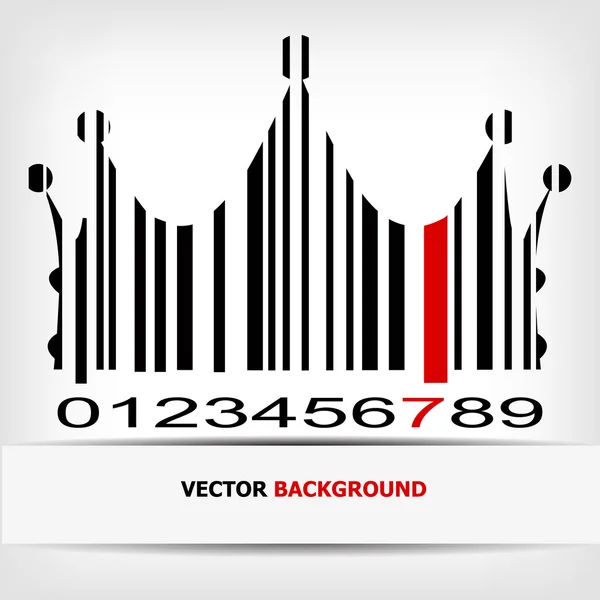 Afbeelding van een streepjescode met rood reep — Stockfoto