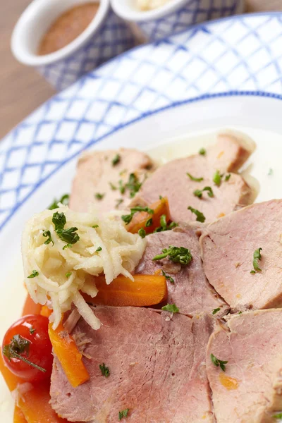 Pork with vegetables — Stock Photo, Image