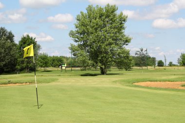 Golf alan yaz peyzaj