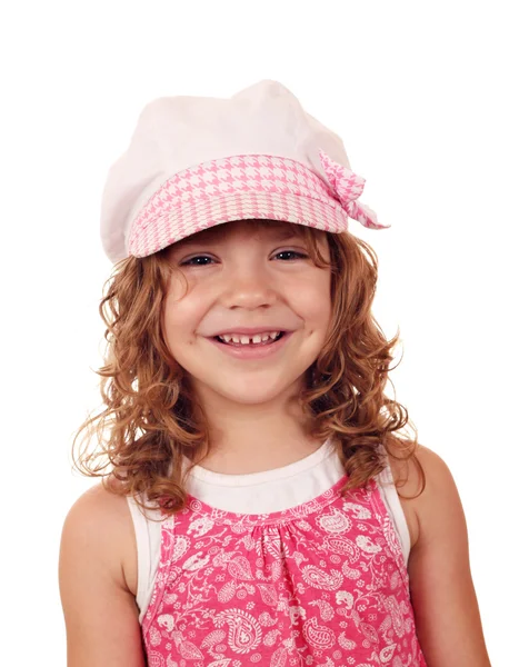 Ευτυχής μικρό κορίτσι πορτρέτο — Φωτογραφία Αρχείου