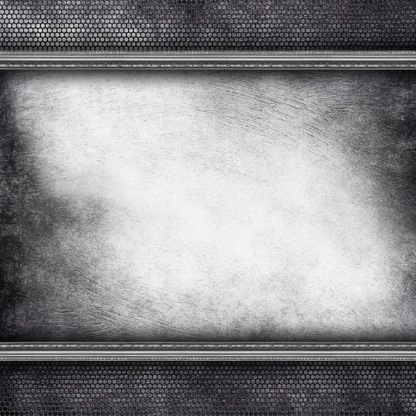 Duvar ve metal ızgara arka plan Grunge çizik — Stok fotoğraf