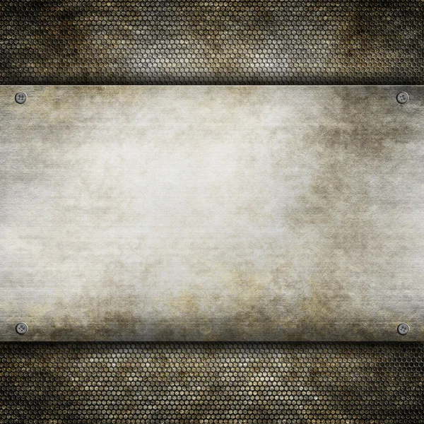 テンプレートの背景 - 古い金属板 — ストック写真