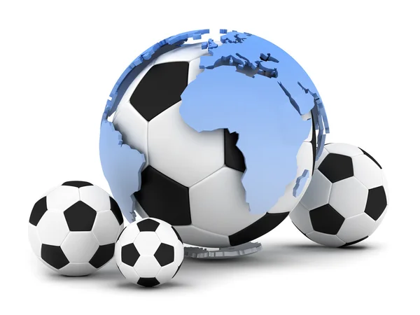 Fotbalové míče — Stock fotografie