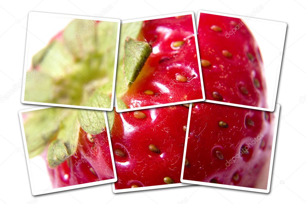 Strawberry photo isolated