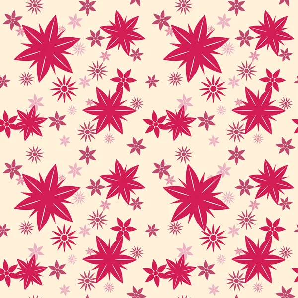 パープル花シームレス — ストックベクタ