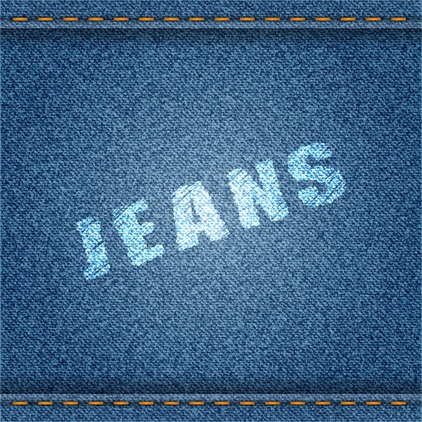 Banner jeans — Vettoriale Stock