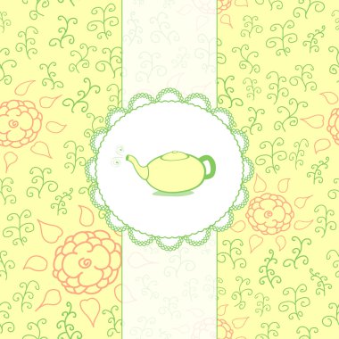 Tea Retro Background clipart