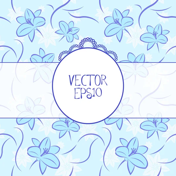 Blue Vintage Background — Stock Vector