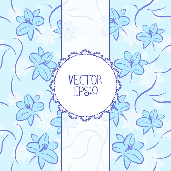 Blue Vintage Background — Stock Vector
