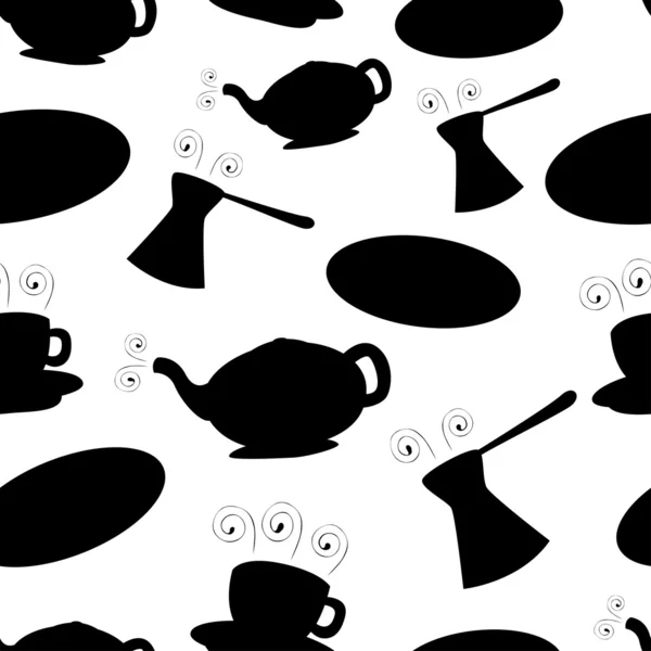 Koffie naadloze patroon — Stockvector