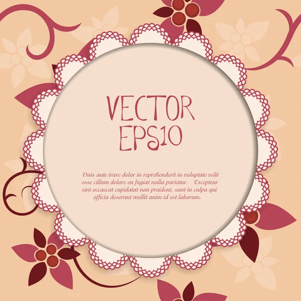 Tarjeta vintage — Vector de stock