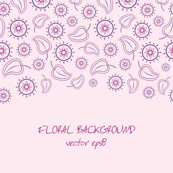 Violet floral background — Stockvector