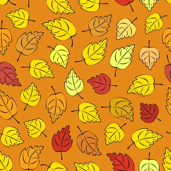 stock vector Autumn Leaves Seamless