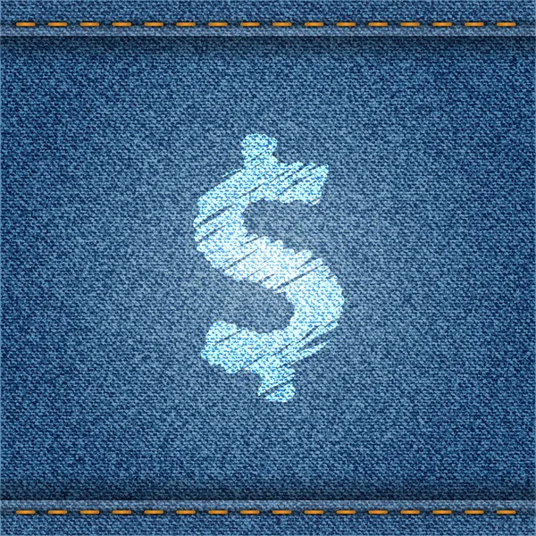 Kot afiş dolar simgesiyle — Stok Vektör