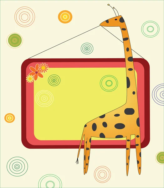 Giraffenvektor lizenzfreie Stockillustrationen