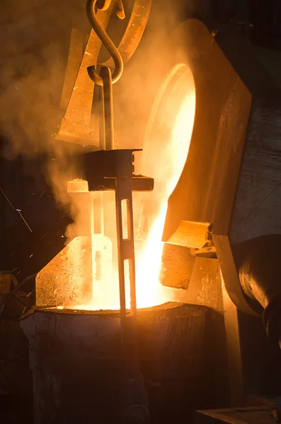 En una fábrica de acero — Foto de Stock