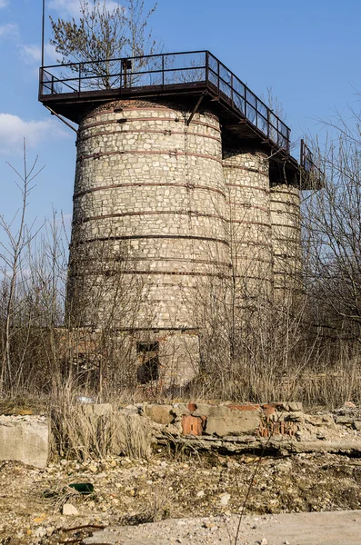 Abandoned silos — Stock Photo, Image