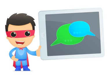 komik karikatür süper kahraman