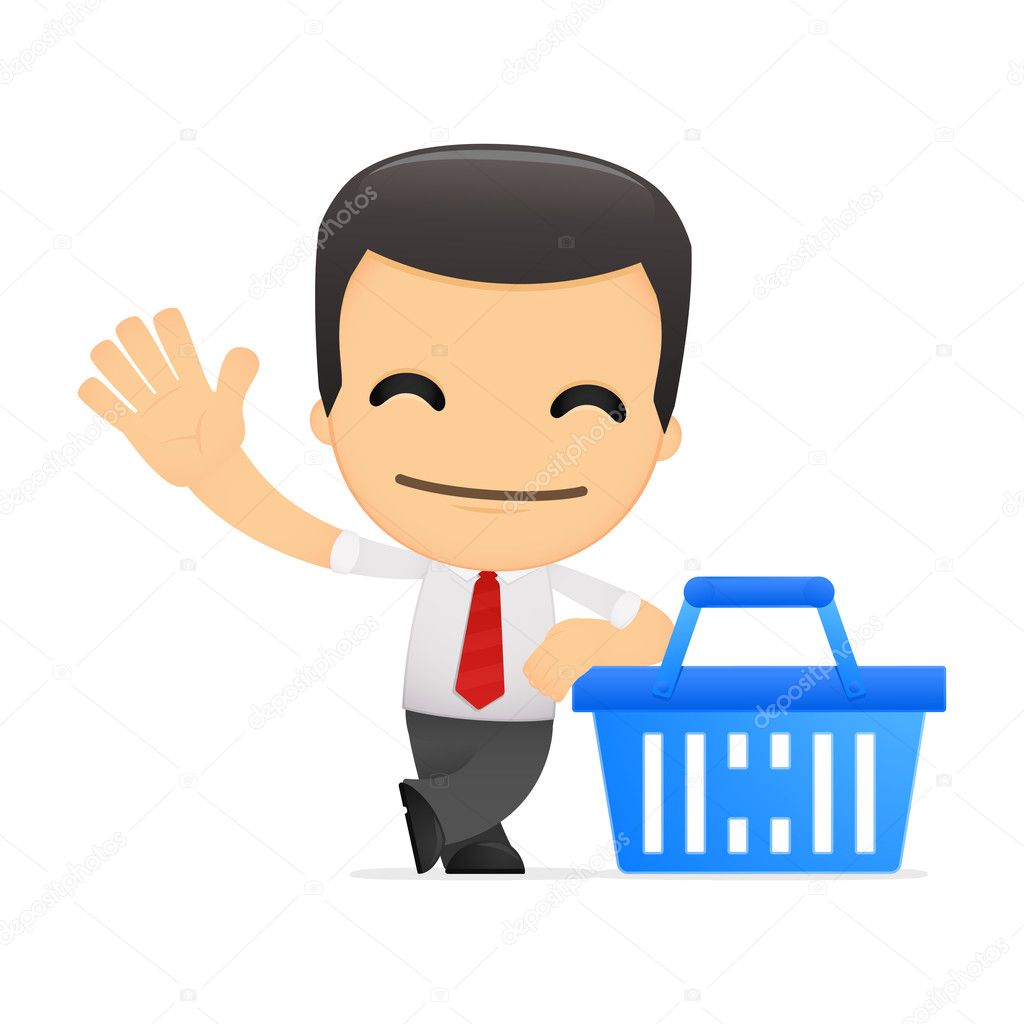 Image vectorielle Manager de dessin animé amusant par ©artenot - 11225696, image size:1024x1024