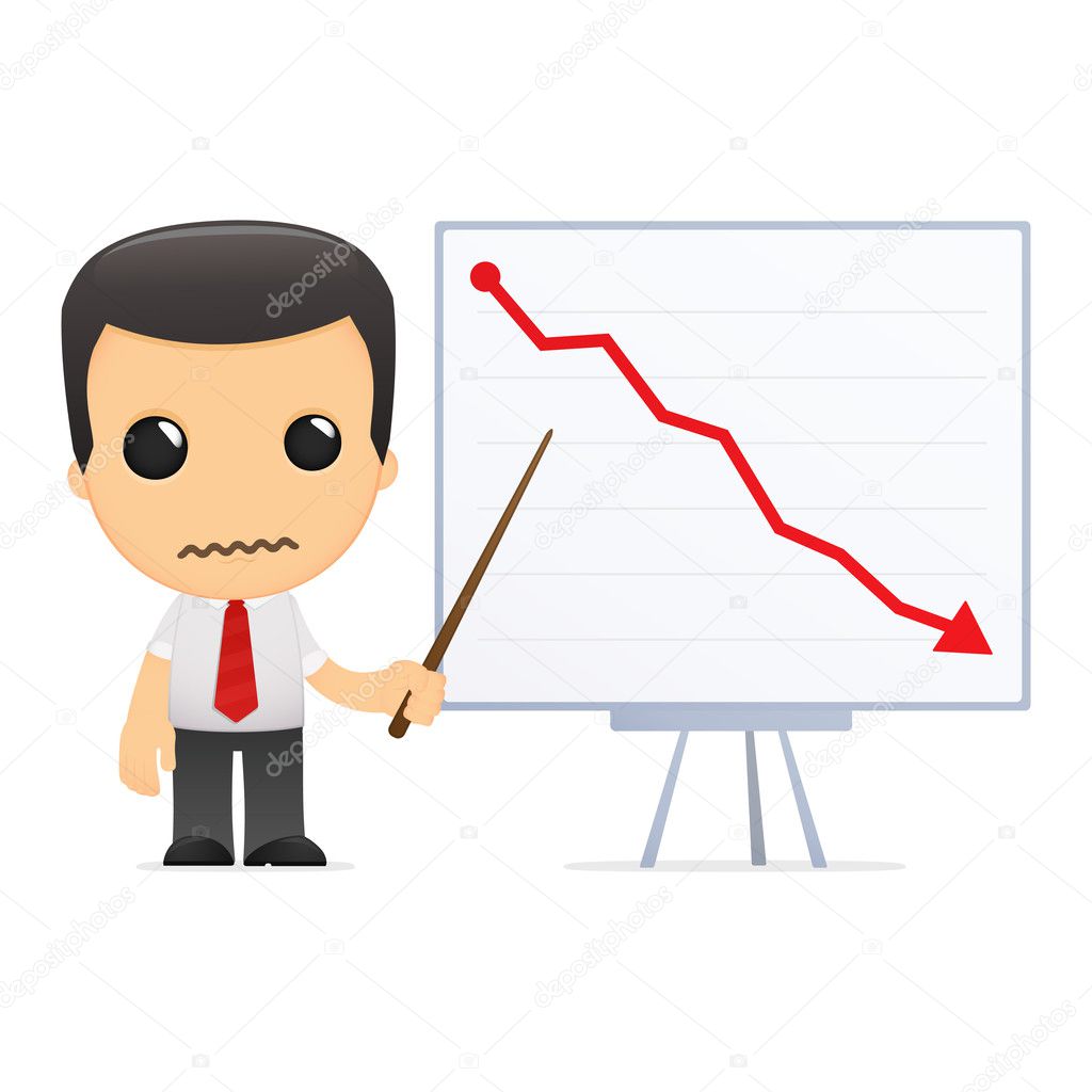 Funny cartoon manager Stock Vector Image by ©artenot #11233130