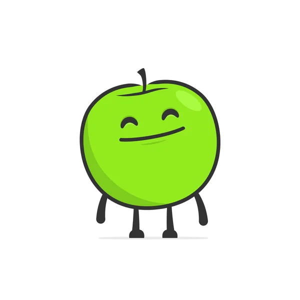 Кумедний мультфільм apple — стоковий вектор