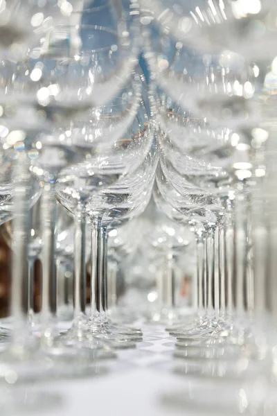Empty vine glasses — Stock Photo, Image