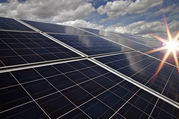 Central solar - fotovoltaica — Foto de Stock