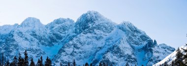 panoramik Polonya tatras kış manzarası