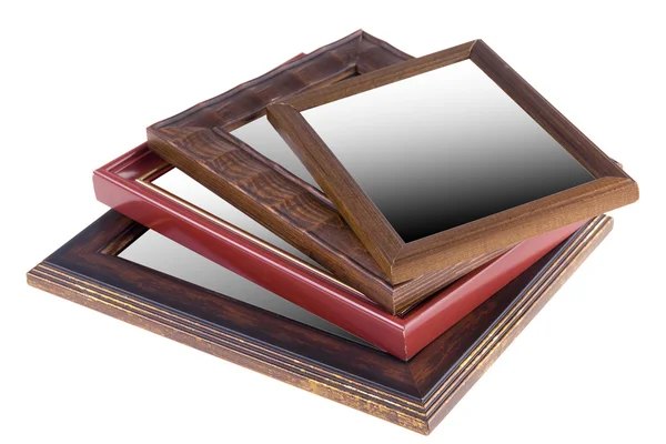 Wooden frames stacked on each other — Stock Photo, Image