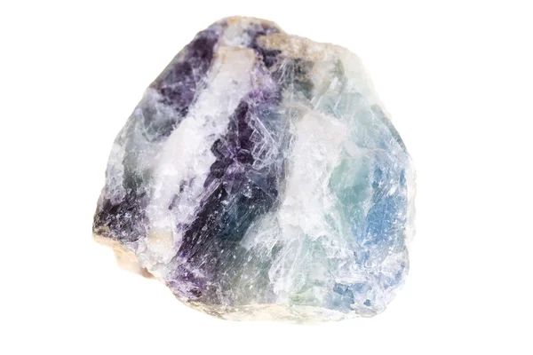 自然の蛍石の結晶の石のスライス — ストック写真