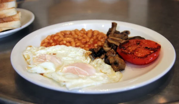 Vejetaryen İngiliz kahvaltısı — Stok fotoğraf