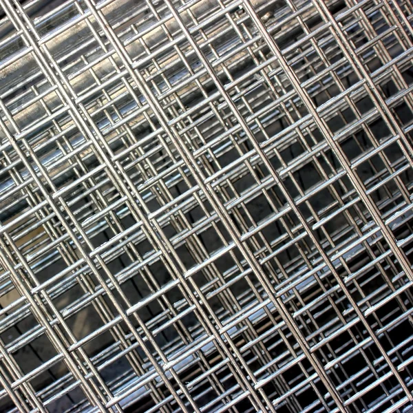 Konstruktion av stål mesh — Stockfoto