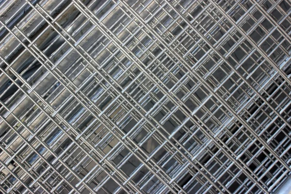 Konstruktion av stål mesh — Stockfoto