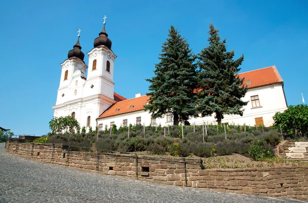 Benediktinské opatství v tihany, Maďarsko — Stock fotografie