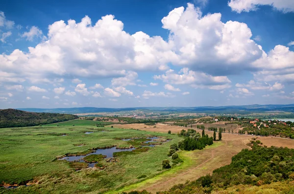 Krajobraz w tihany nad Balatonem, Węgry — Zdjęcie stockowe