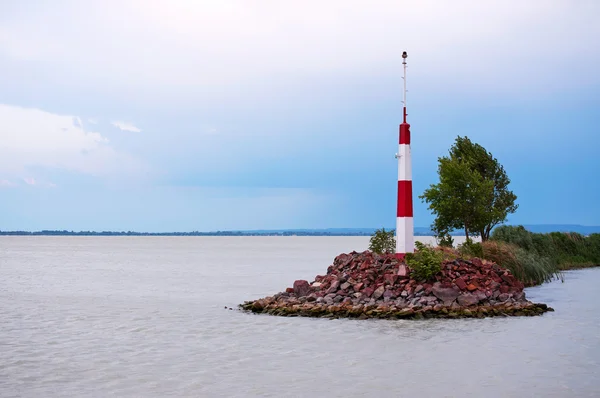 Furtuna se apropie de Lacul Balaton — Fotografie, imagine de stoc
