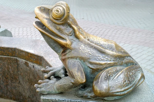 청동 색 개구리 — 스톡 사진