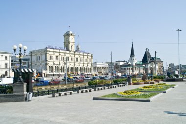 Square in Moscow clipart