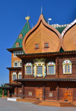 Wooden palace of tzar in Kolomenskoe, Russia clipart