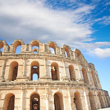 Amphitheater in El Djem, Mahdia Governorate, Tunisia clipart