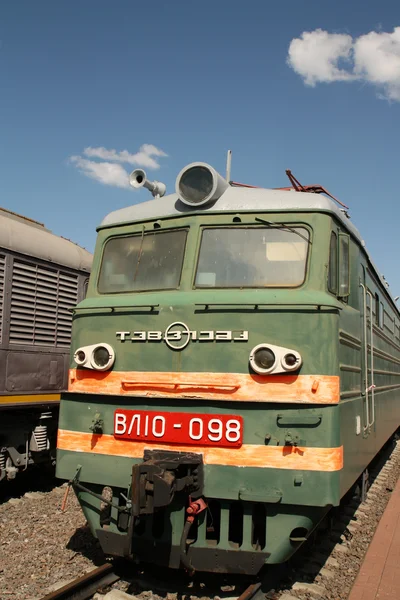 Старый советский электропоезд — стоковое фото