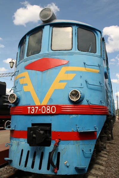 오래 된 소련 전기 기차 — 스톡 사진