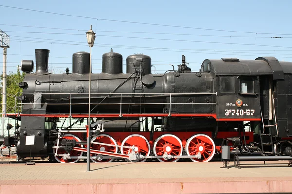 Antiguo tren de vapor soviético —  Fotos de Stock