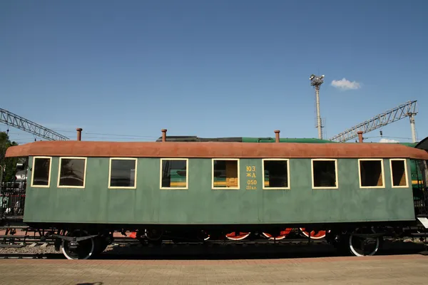 Velho autocarro ferroviário soviético — Fotografia de Stock