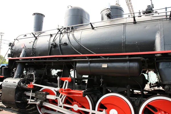 Old Soviet steam train — Stock Photo, Image
