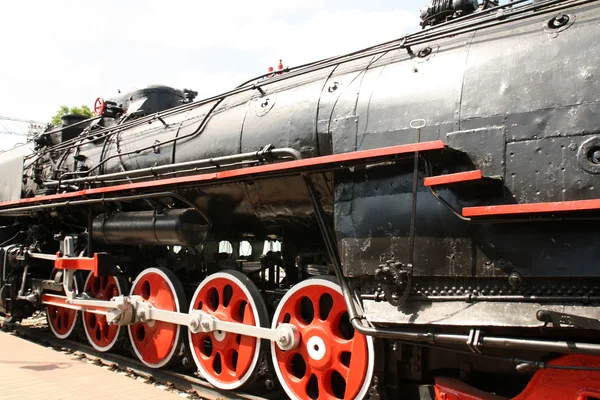 Vecchio treno a vapore sovietico — Foto Stock