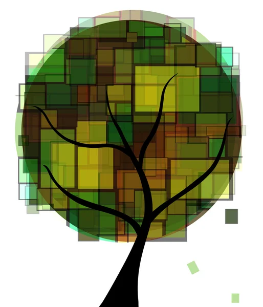 Árbol abstracto — Vector de stock