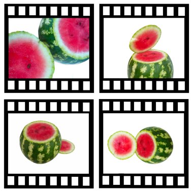 Watermelon film strip clipart