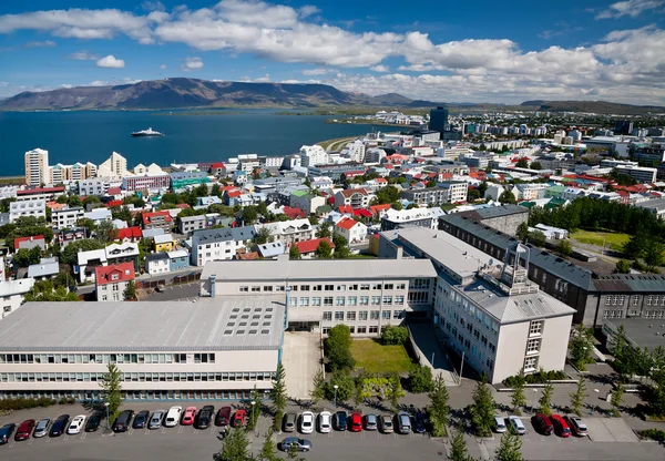 Vue aérienne de Reykjavik, Islande — Photo